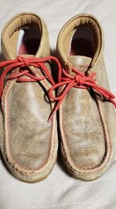 Twisted X Bomber Leather Lace Up Driving Moccasin